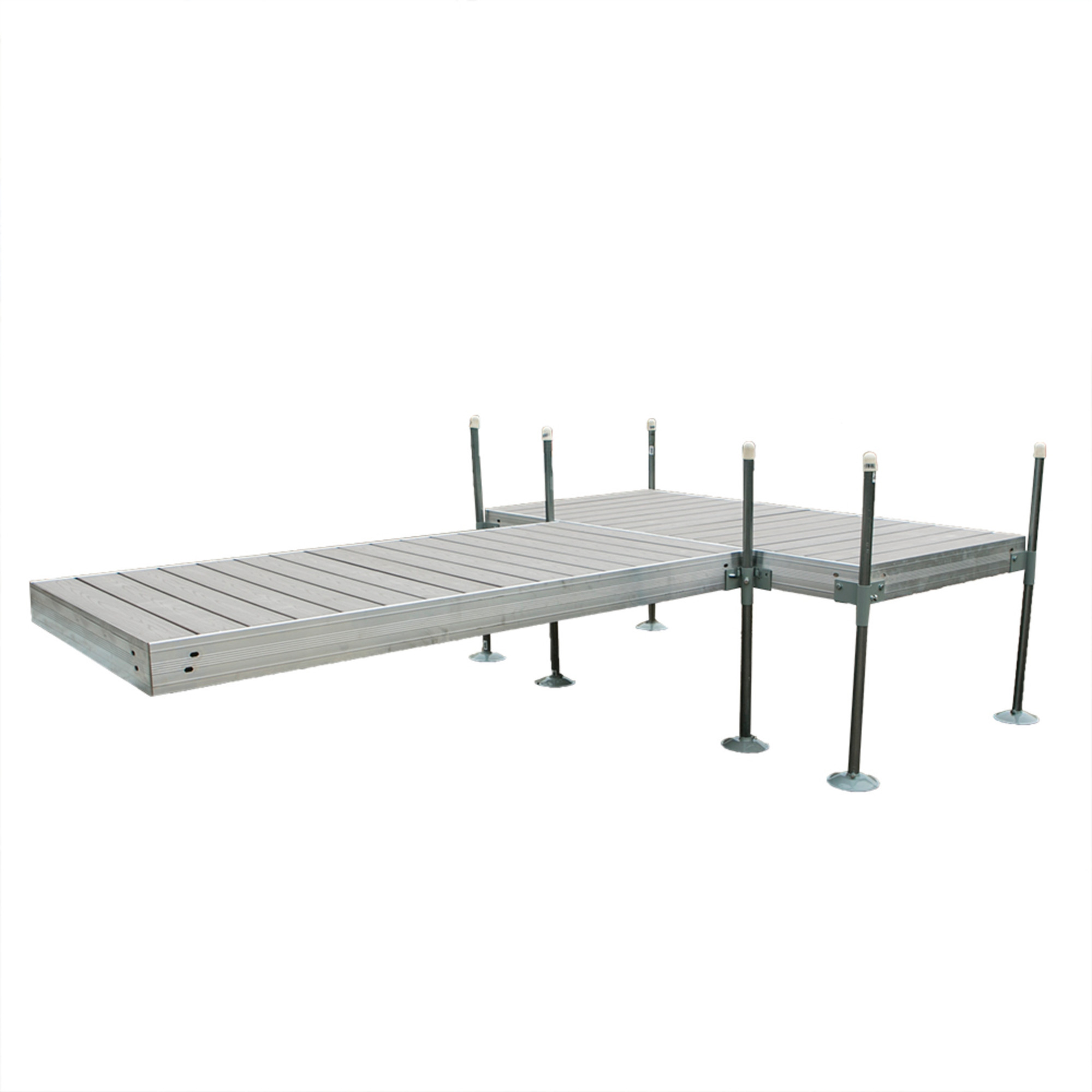 Tommy Docks, 12ft. Gray T-Shaped PVC Dock, Length 48 in, Width 96 in, Model# TDTAZ-40022